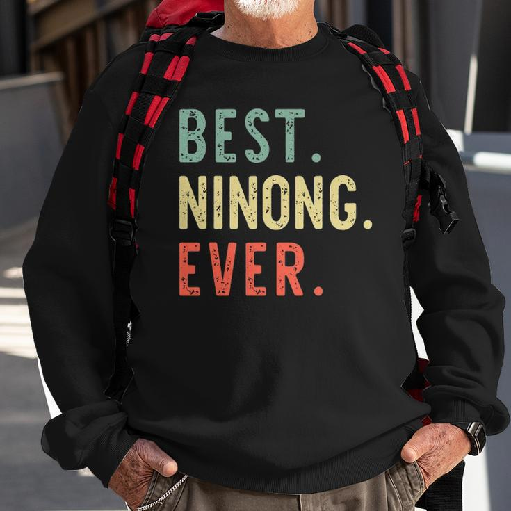 Best Ninong Ever Cool Funny Vintage Fathers Day Gift Sweatshirt Gifts for Old Men