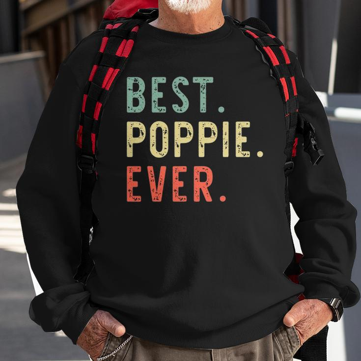 Best Poppie Ever Cool Funny Vintage Fathers Day Gift Sweatshirt Gifts for Old Men