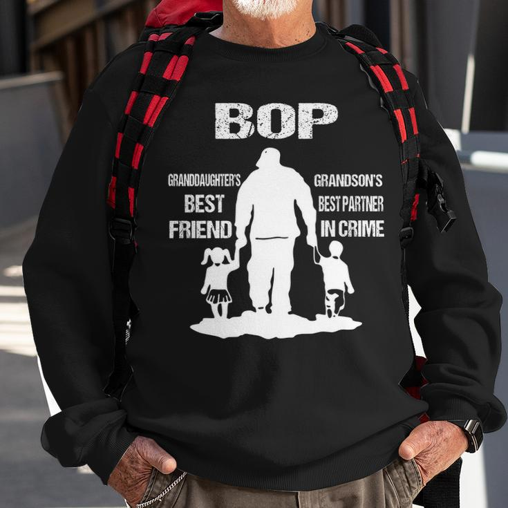 Bop Grandpa Gift Bop Best Friend Best Partner In Crime Sweatshirt Gifts for Old Men