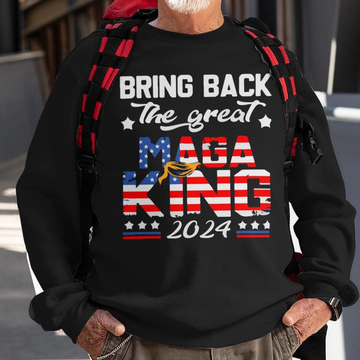 Bring Back The Great Maga King 2024 4Th Of July Trump 2024T President Trump Tee Republican Anti Biden Sweatshirt Gifts for Old Men