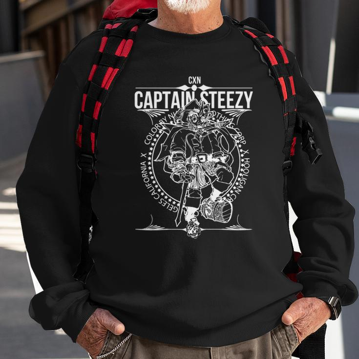 Captain Steezy Gothic Lifestyle Sweatshirt Gifts for Old Men