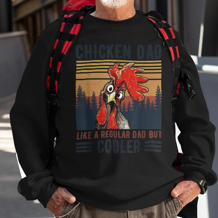 Chicken Chicken Chicken Dad Like A Regular Dad Farmer Poultry Father Day_ V3 Sweatshirt Gifts for Old Men