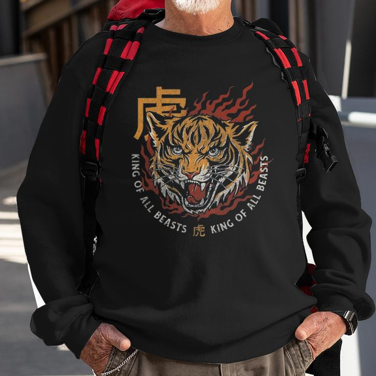 Chinese New Year Of The Tiger Horoscope Sweatshirt Gifts for Old Men