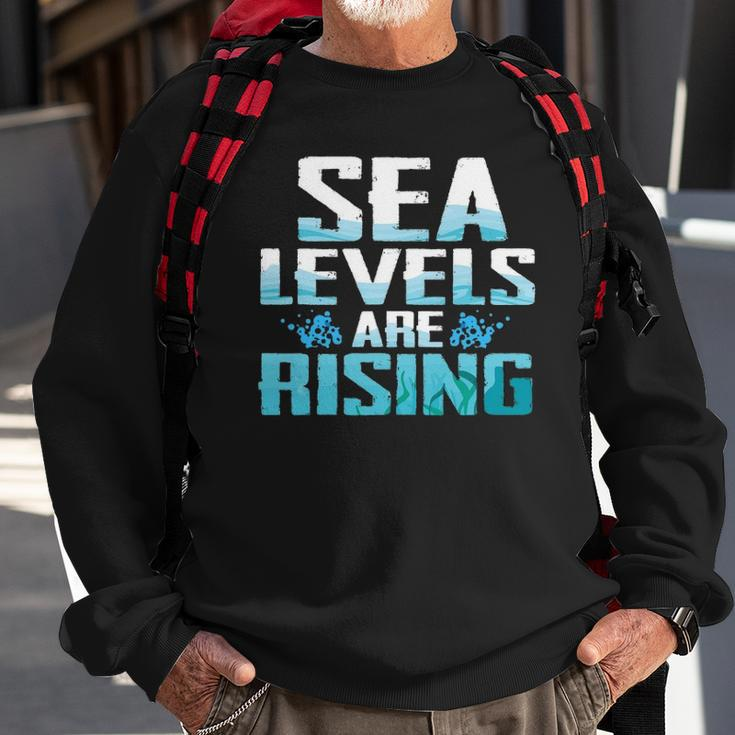 Climate Change Sea Level Rising Gift Sweatshirt Gifts for Old Men
