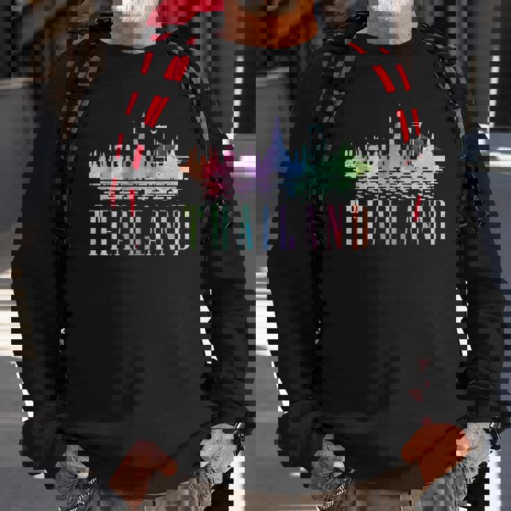 Colorful Thai Kuala Lampur Thailand Sweatshirt Gifts for Old Men