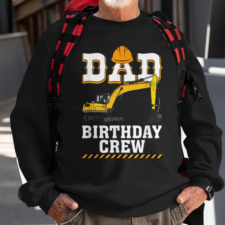 Construction Birthday Party Digger Dad Birthday Crew Sweatshirt Gifts for Old Men