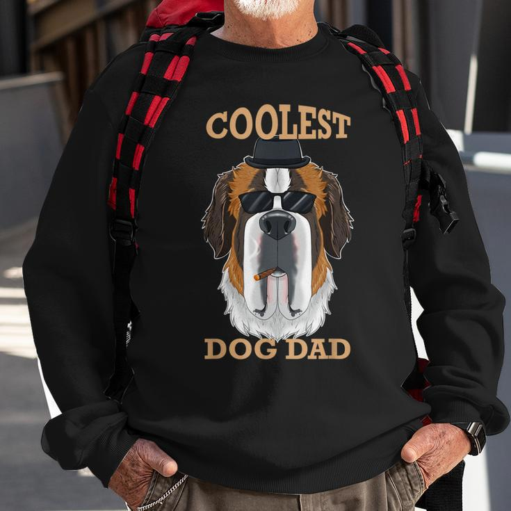 Coolest Dog Dad I Saint Bernard Dad I Saint Bernard Sweatshirt Gifts for Old Men