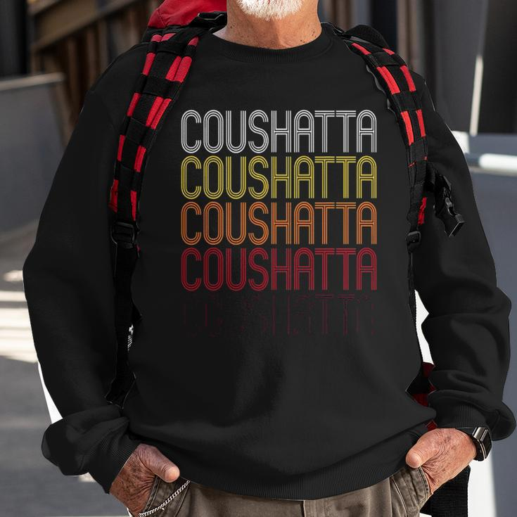 Coushatta La Vintage Style Louisiana Sweatshirt Gifts for Old Men
