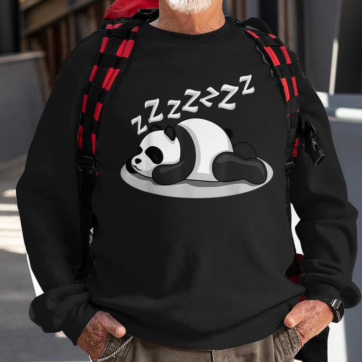 Cute Sleeping Panda Tired Panda Sweatshirt Gifts for Old Men
