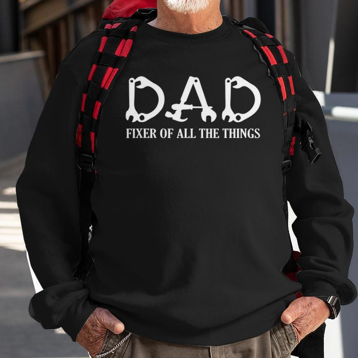 Dad Fixer Of All The Things Mechanic Dad Top Fathers Day Sweatshirt Gifts for Old Men
