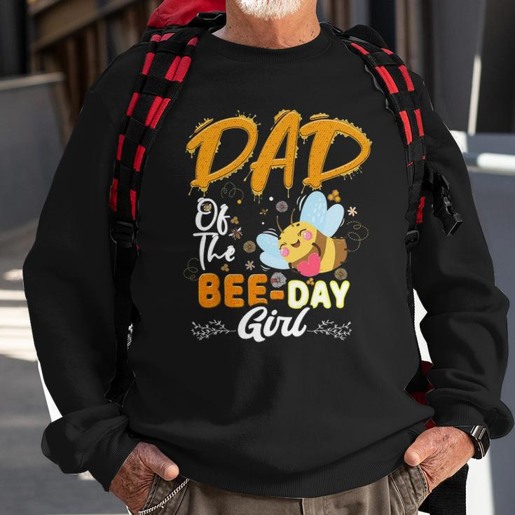 Dad Of The Bee Day Girl Hive Party Matching Birthday Sweatshirt Gifts for Old Men