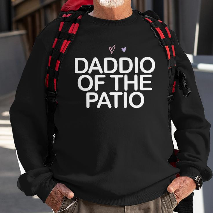 Daddio Of The Patio Saying Mom Gift Heart Cute Graphic Sweatshirt Gifts for Old Men