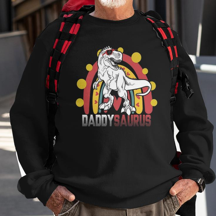 Daddy Saurusrex Dinosaur Fathers Day Family Matching Sweatshirt Gifts for Old Men
