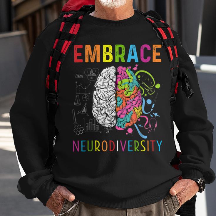 Embrace Neurodiversity V2 Sweatshirt Gifts for Old Men