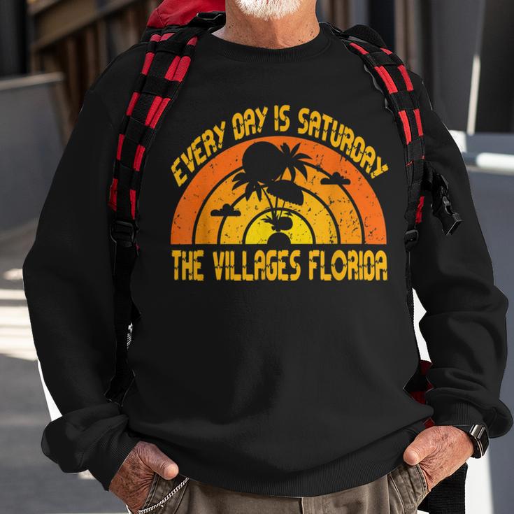 Every Day Is Saturday The Villages Florida Sweatshirt Gifts for Old Men