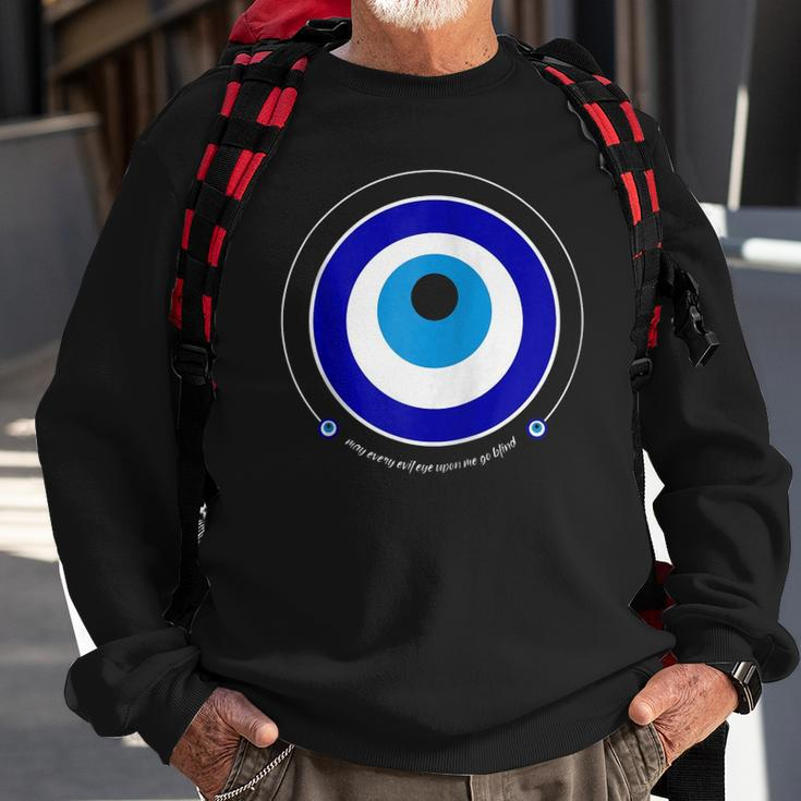Evil Eye Greek Nazar May Every Evil Eye Upon You Go Blind Zip Sweatshirt Gifts for Old Men