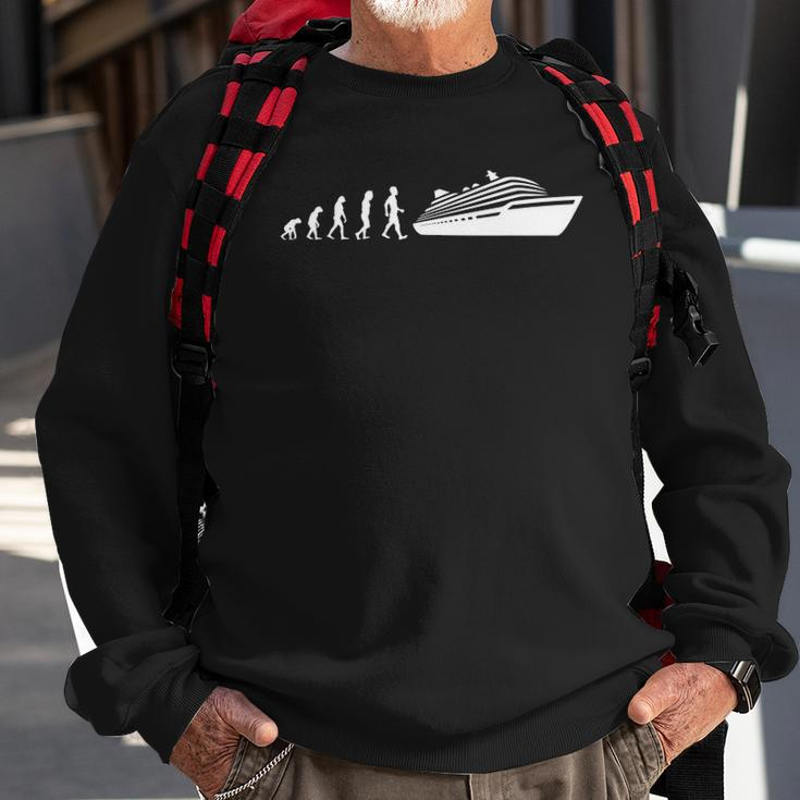 Evolution Cruise Crusing Ship Gift Sweatshirt Gifts for Old Men