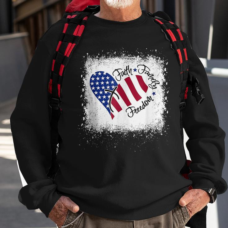 Faith Family Freedom Patriotic 4Th Of July Christian Girl V2 Sweatshirt Gifts for Old Men