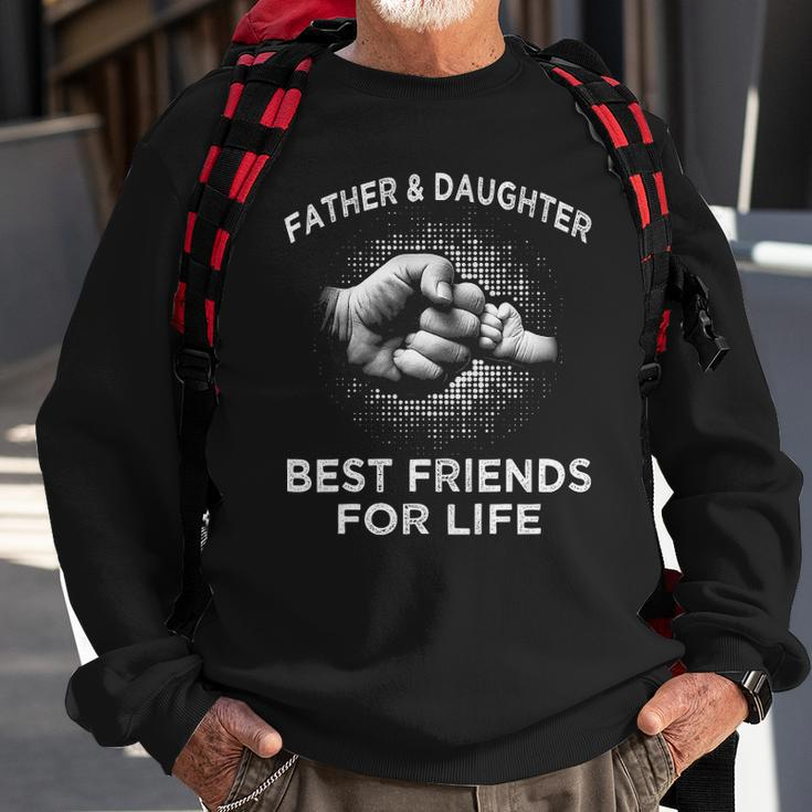 Fathers Day - Father Daughter Friends Fist Bump Sweatshirt Gifts for Old Men