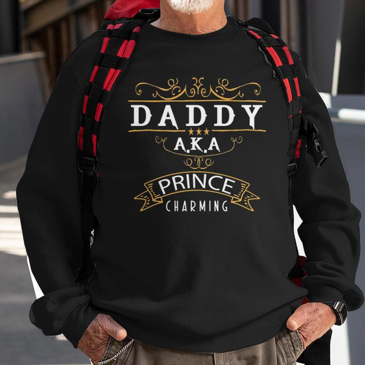 Fathers Day Funny Cute Daddy Aka Prince Charming Sweatshirt Gifts for Old Men