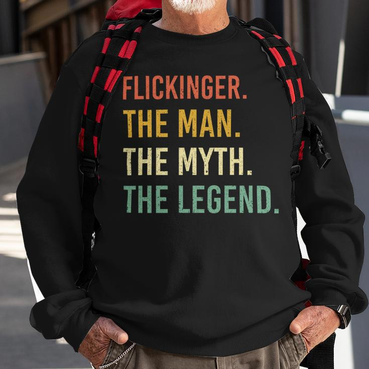Flickinger Name Shirt Flickinger Family Name V4 Sweatshirt Gifts for Old Men
