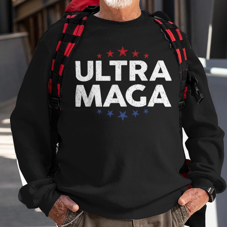 Funny Anti Joe Biden Ultra Maga Support Trump Patriotic Sweatshirt Gifts for Old Men