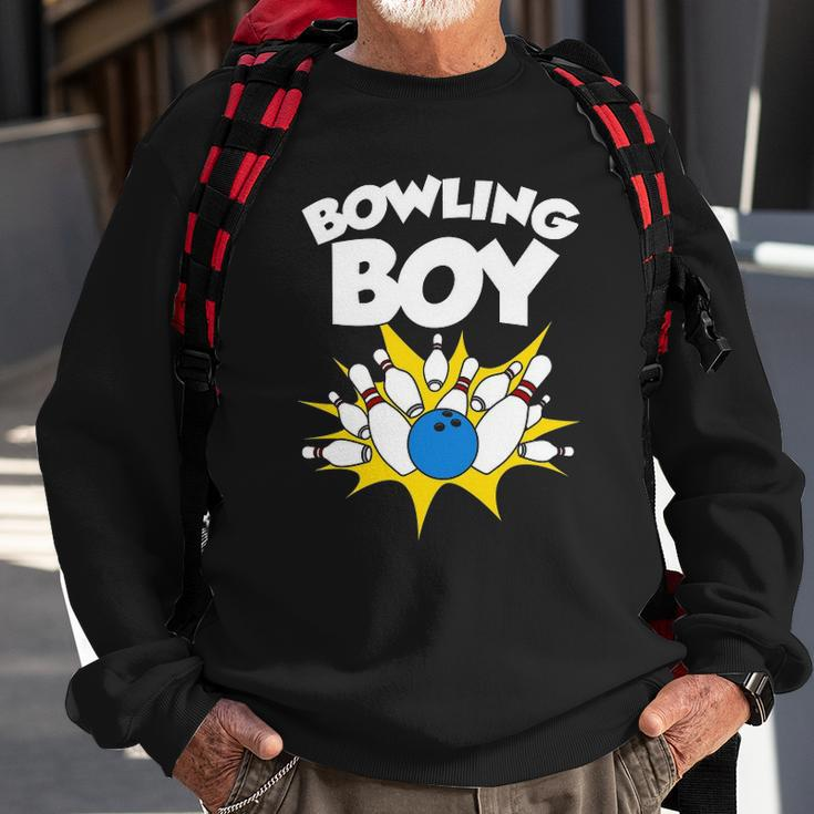 Funny Bowling Gift For Kids Cool Bowler Boys Birthday Party Sweatshirt Gifts for Old Men