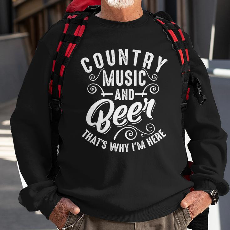 Funny Country Music And Beer Cute Singer Alcohol Lover Gift Sweatshirt Gifts for Old Men