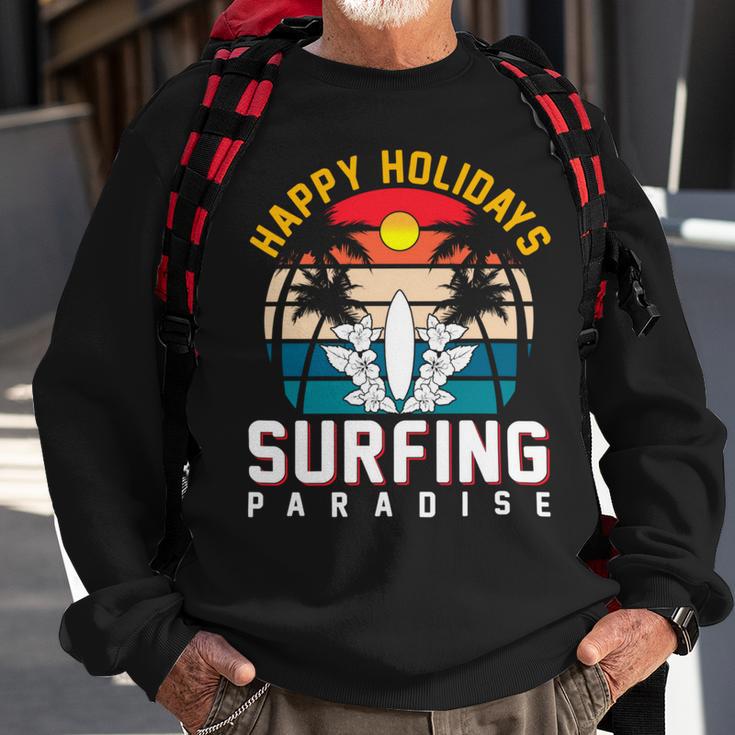 Funny Enjoy The Summer Holiday Summer Surfing Paradise Sweatshirt Gifts for Old Men