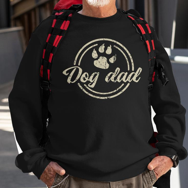 Funny Father Design Cool Fathers Day For Lovers Dog Father Sweatshirt Gifts for Old Men