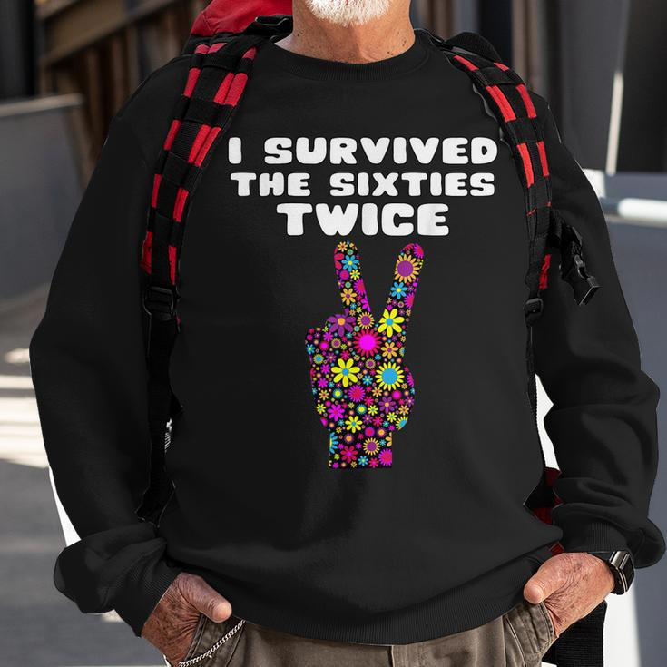 Funny I Survived The Sixties Twice - Birthday Gift Sweatshirt Gifts for Old Men