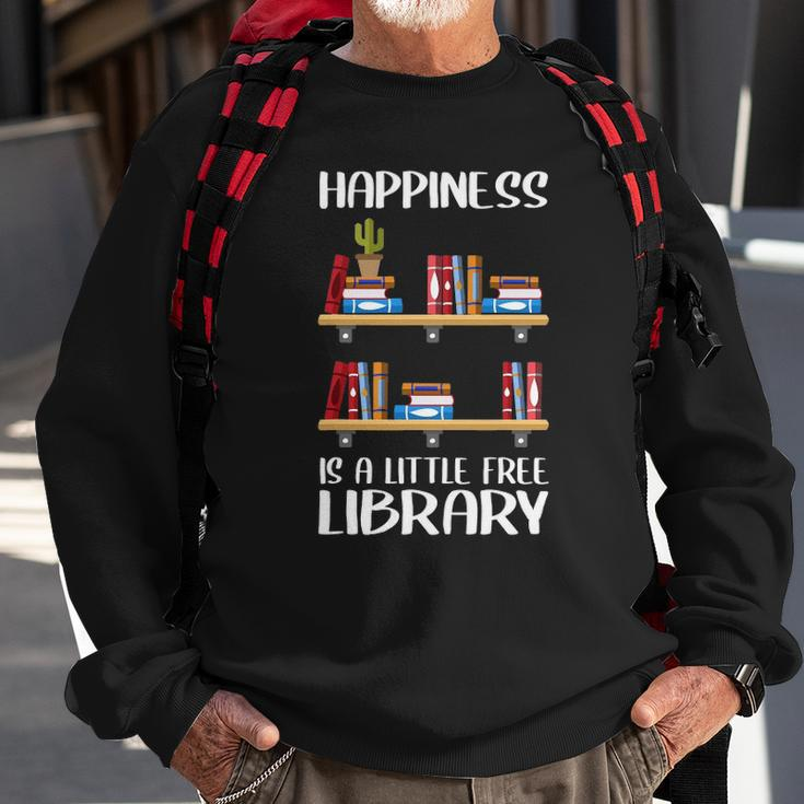 Funny Library Gift For Men Women Cool Little Free Library Sweatshirt Gifts for Old Men