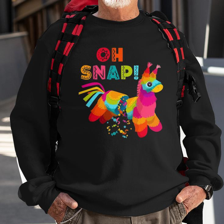 Funny Oh Snap Pinata Cinco De Mayo Mexican Party Sweatshirt Gifts for Old Men
