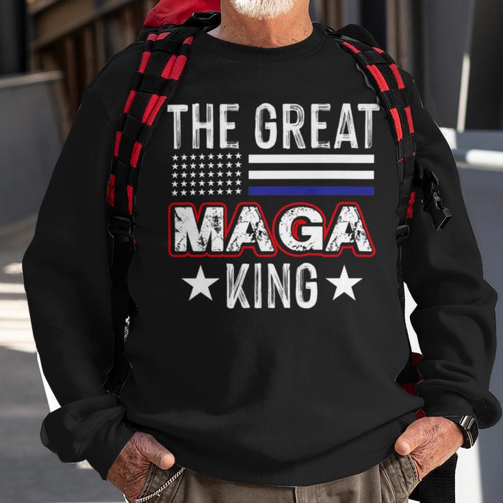 Funny The Great Maga King Trump 2022 Amp 2024 Sweatshirt Gifts for Old Men