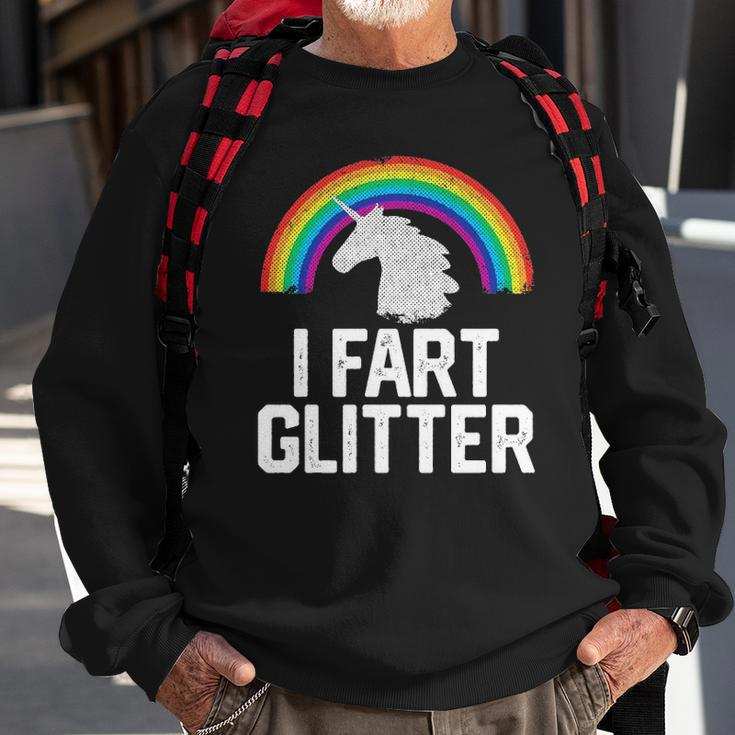 Funny Unicorn Rainbow Retro Gay Pride Lgbtq Mens Womens Sweatshirt Gifts for Old Men