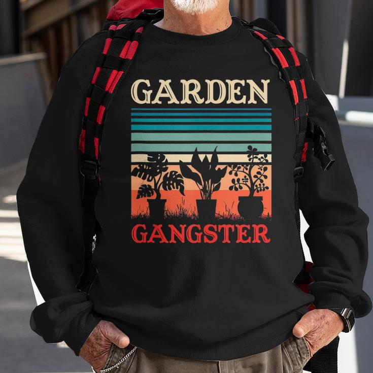 Garden Gangster Funny Gardening Retro Vintage Sweatshirt Gifts for Old Men
