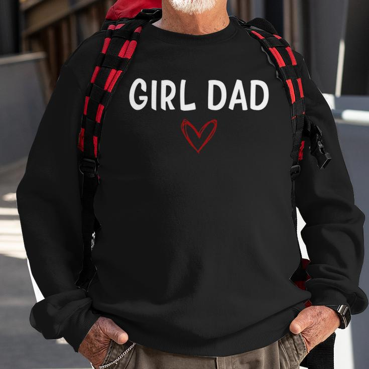 Girl Dad Fathers Day From Daughter Baby Girl Sweatshirt Gifts for Old Men