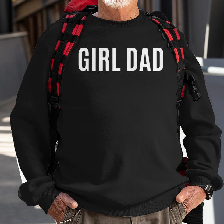 Girl Dad Fathers Day Gift From Daughter Baby Girl Raglan Baseball Tee Sweatshirt Gifts for Old Men