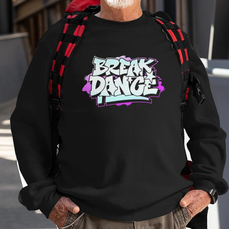 Graffiti Style Break Dancing Hip Hop Sweatshirt Gifts for Old Men