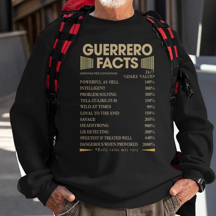Guerrero Name Gift Guerrero Facts Sweatshirt Gifts for Old Men
