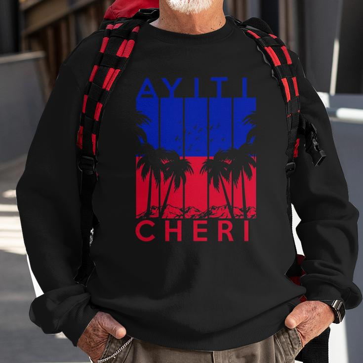 Haitian Haiti Ayiti Cheri Haiti Vacation Gift Sweatshirt Gifts for Old Men