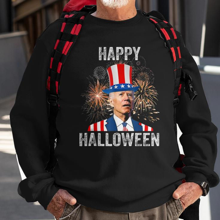 Halloween Funny Happy 4Th Of July Anti Joe Biden Sweatshirt Gifts for Old Men
