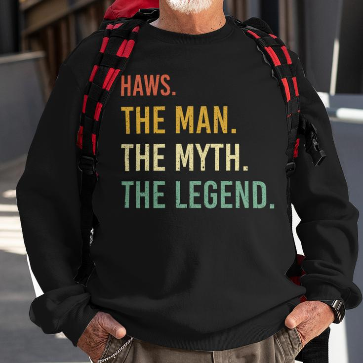 Haws Name Shirt Haws Family Name V2 Sweatshirt Gifts for Old Men