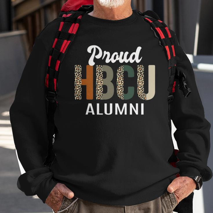 Hbcu Grad Black Women Grad Black College Alumni Leopard Sweatshirt Gifts for Old Men