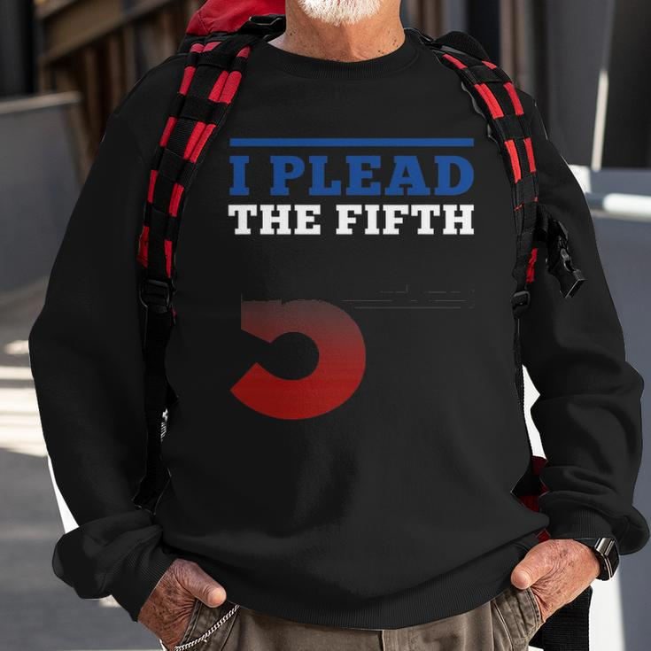 I Plead Fifth 5Th Amendment Constitution Rights Print Sweatshirt Gifts for Old Men