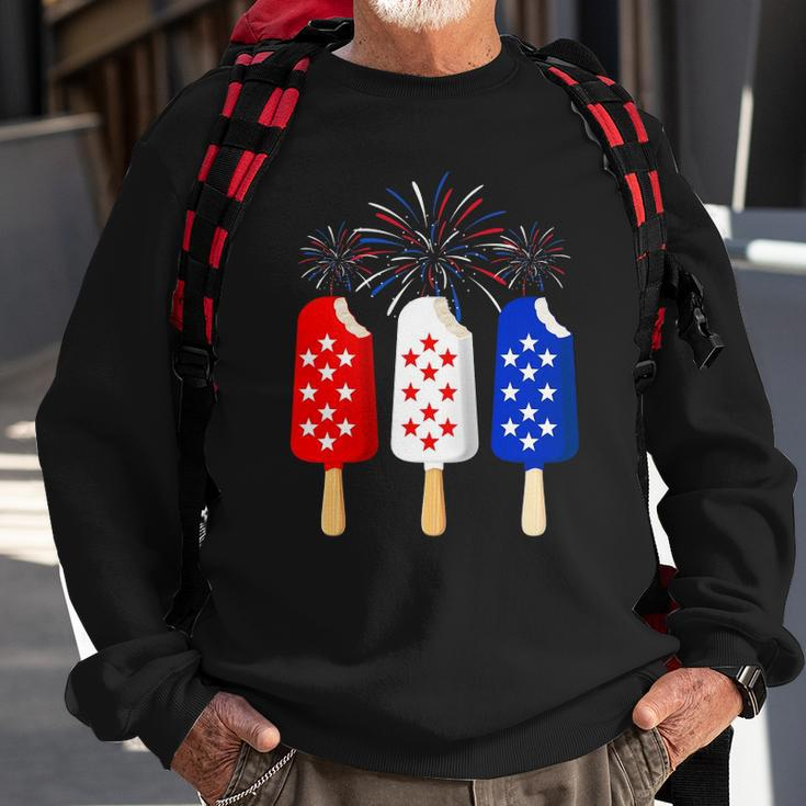 Ice Cream 4Th Of July American Flag Patriotic Men Women Sweatshirt Gifts for Old Men