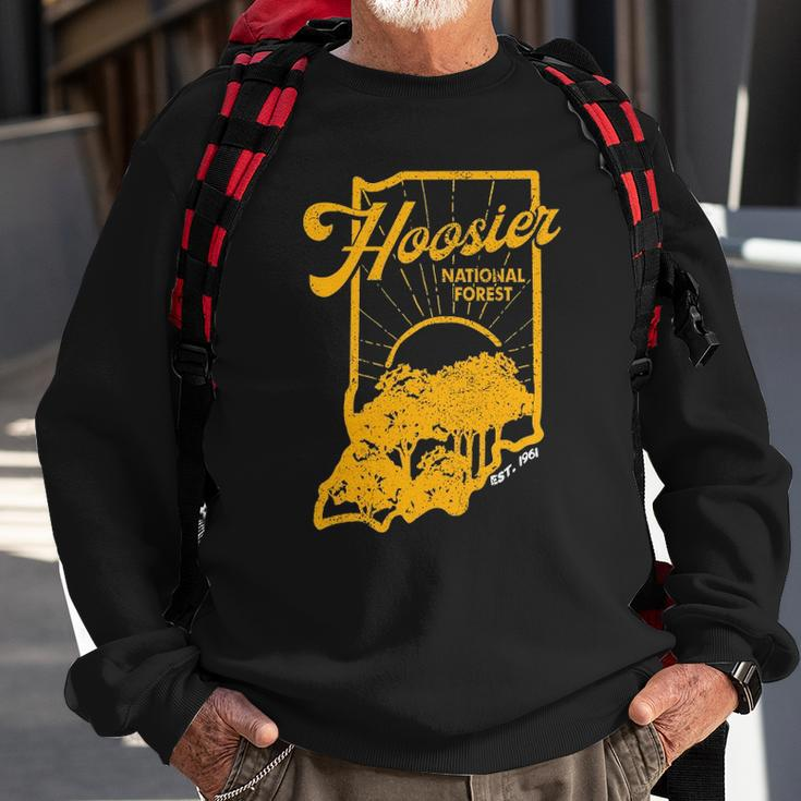 Indiana State Hoosier National Forest Retro Vintage Sweatshirt Gifts for Old Men