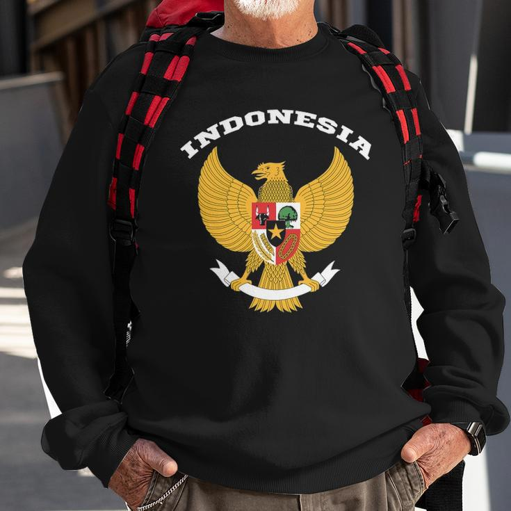Indonesia Coat Of Arms Tee Flag Souvenir Jakarta Sweatshirt Gifts for Old Men