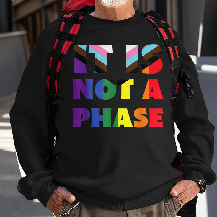 Its Not A Phase Lgbtqia Rainbow Flag Gay Pride Ally Sweatshirt Gifts for Old Men