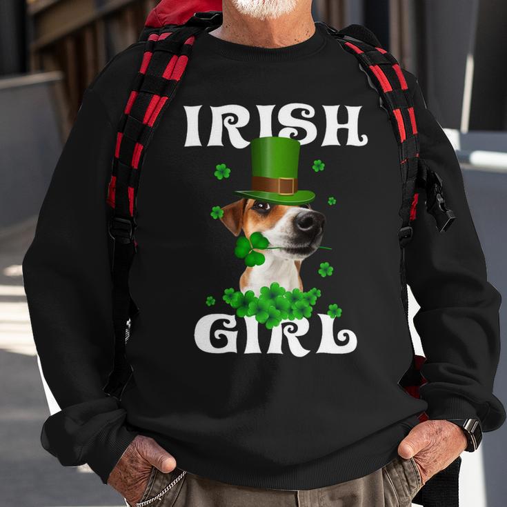 Jack Russell Terrier Patricks Day For Dog Lovers Sweatshirt Gifts for Old Men